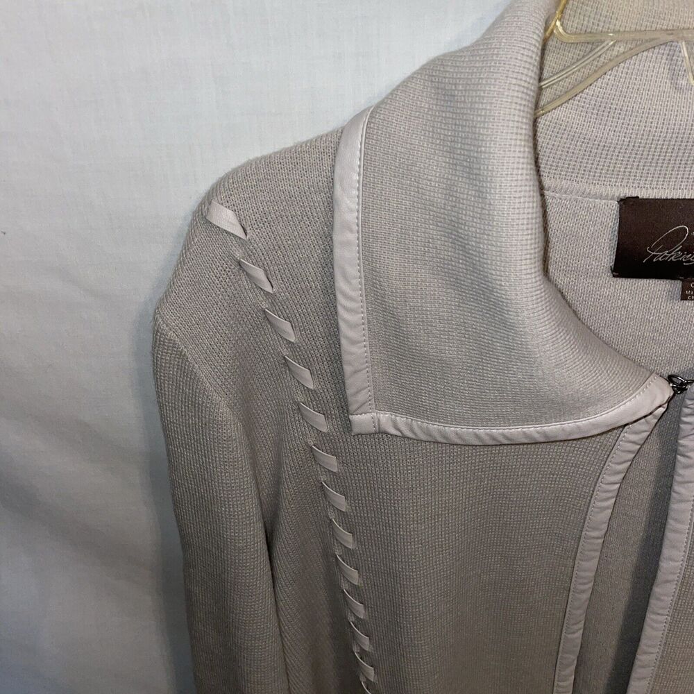 Patricia Nash Women’s Open Cardigan Size XL Beige Going Out Party Business - Picture 5 of 12